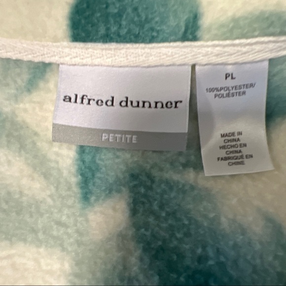 Alfred Dunner Zip Front 1980s style Polar Fleece Jacket Petite Large - Picture 13 of 15
